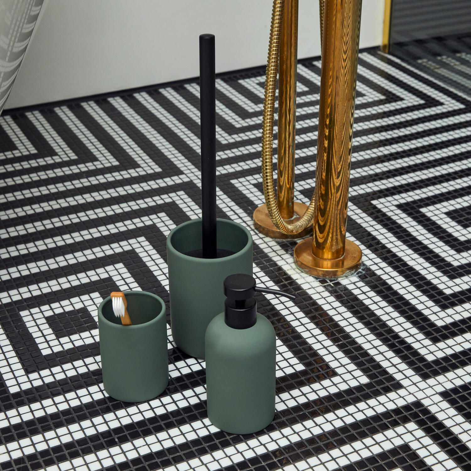 Ceramic Smooth sæbedispenser - grøn